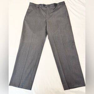 EGARA Men's Grey Wool Dress Pants Trousers Size 38